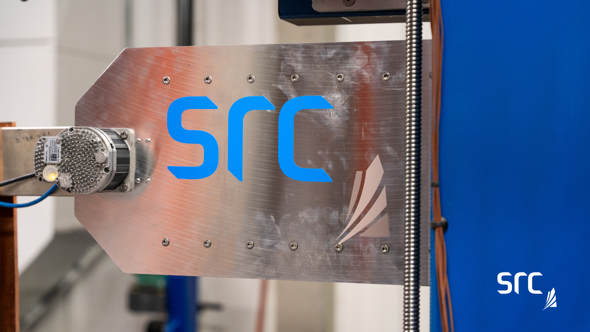 src logo on its proprietary metal smelting furnace