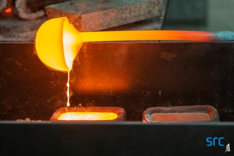 ree metal smelting ladle at SRC