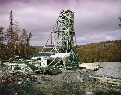 headframe construction at nicholson mine