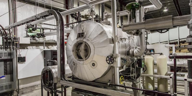 The steam generator that helps power the Shook-Gillies HPHT Test Facility