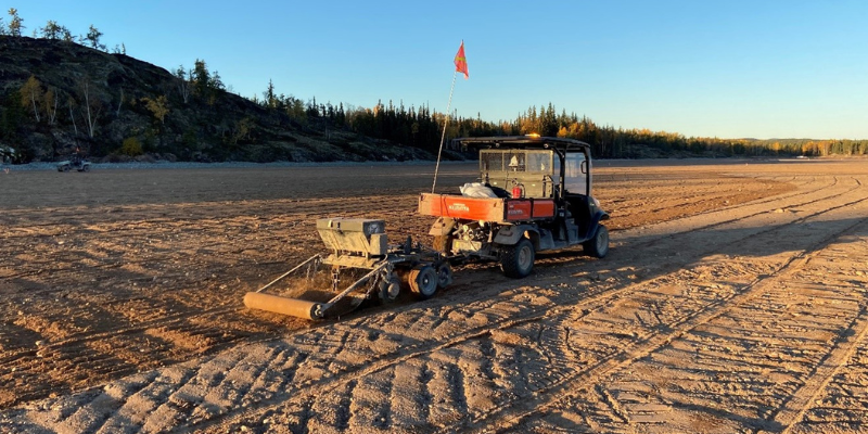 plot seeder at work